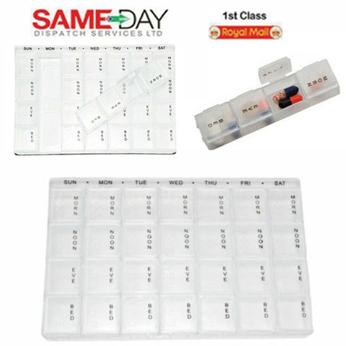Pill box organiser day - box,