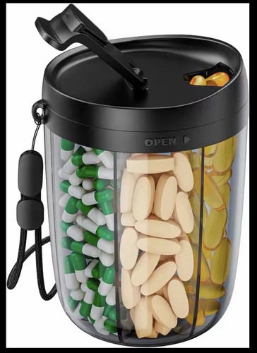 Large compartments pills - 7,