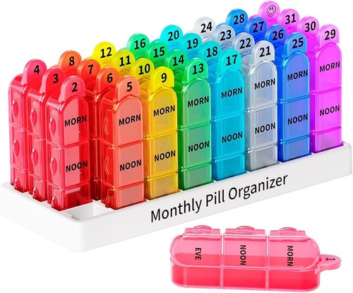 Monthly pill box - pill,