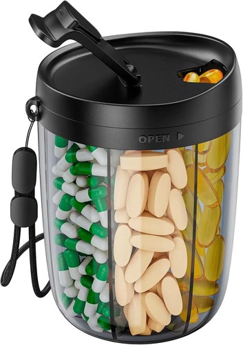 Compartment pill organizer - pill,