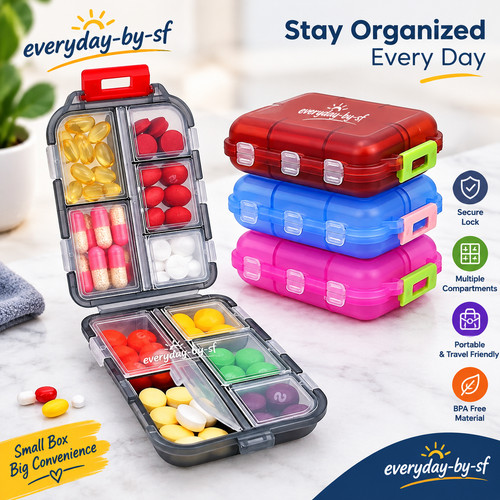 Pill daily box - daily, portable