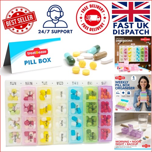 Weekly pill organizer - organizer, with