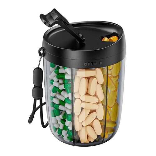 Large pill bottle organizer - large,