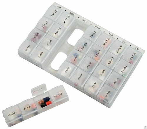 Pill box organiser 7 - organiser, day