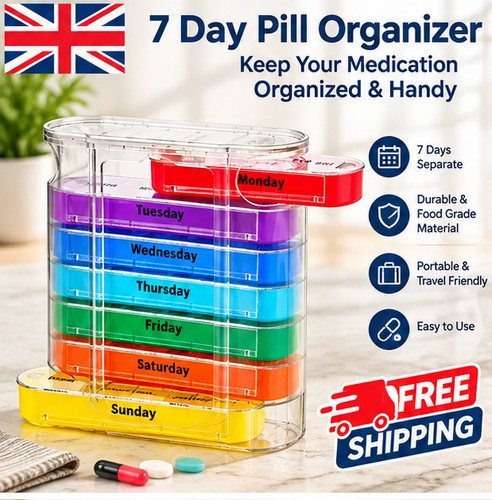 Weekly day pill box 28 - day,