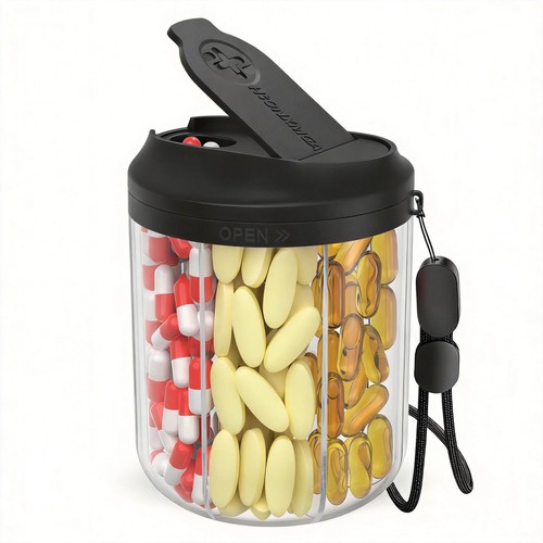 Pill dispenser with large - pill, 7