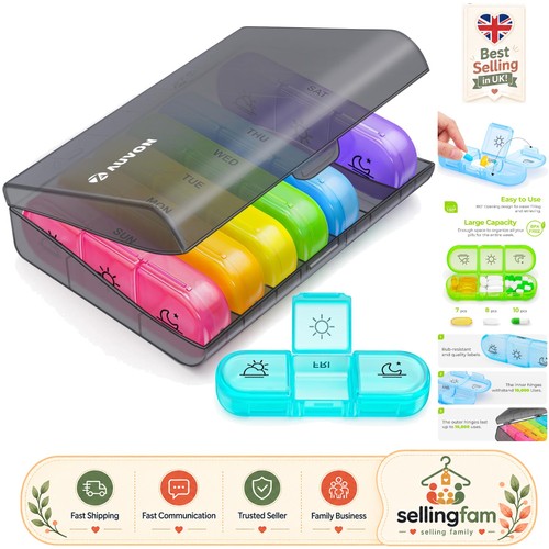 Portable weekly pill box - portable,