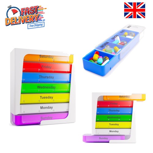 Weekly stackable pill box - weekly,