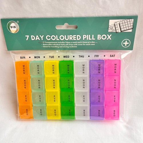 Day coloured pill box - 7,