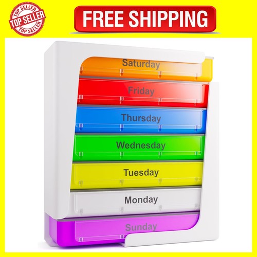 Weekly stackable pill box - stackable,
