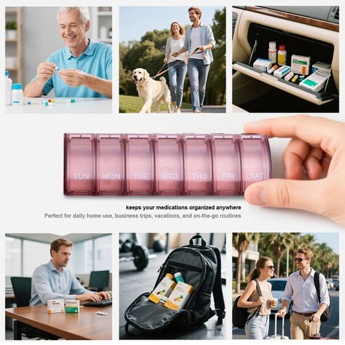 Pill organiser day weekly - pill,