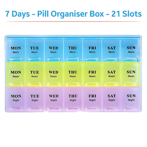 Weekly pill box organiser - pill, 7